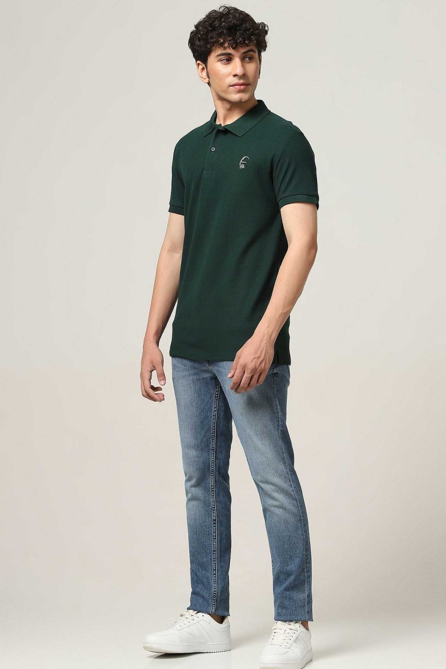 Bewonderd Halfmoon | Gebreide Groene Polo