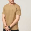 Bewonderd Halfmoon | Beige Effen T-Shirt