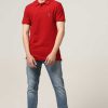 Topkleding Halfmoon | Gebreide Rode Polo