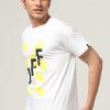 Topkleding Halfmoon | Wit Bedrukt T-Shirt