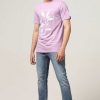 Bewonderd Halfmoon | Lavendel Bedrukt T-Shirt