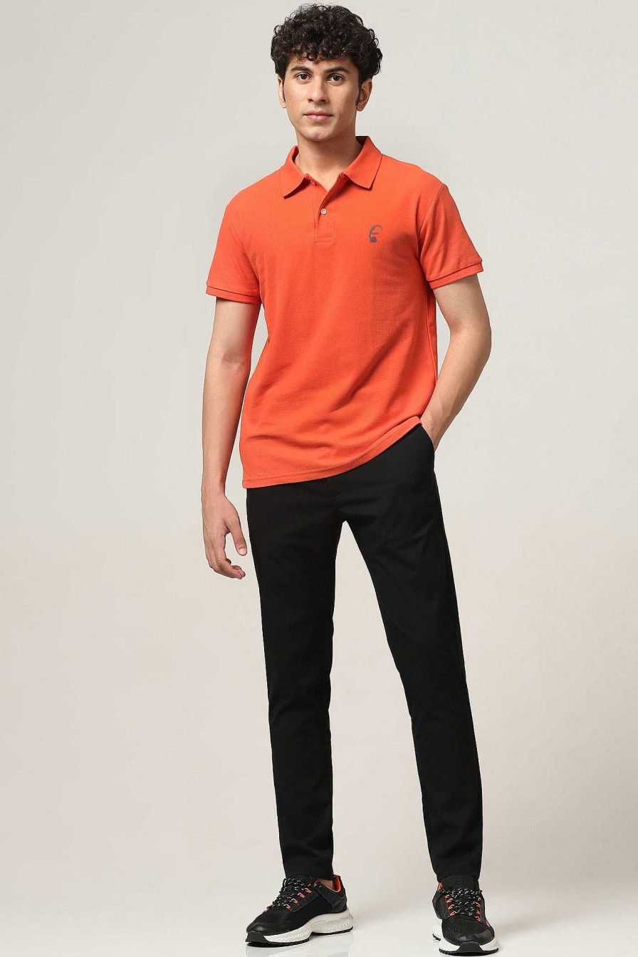 Bewonderd Halfmoon | Gebreide Oranje Polo