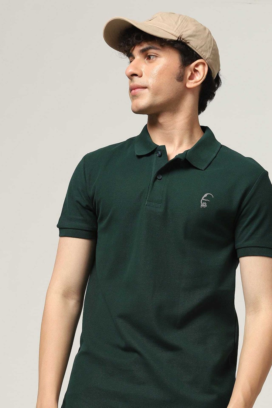 Bewonderd Halfmoon | Gebreide Groene Polo