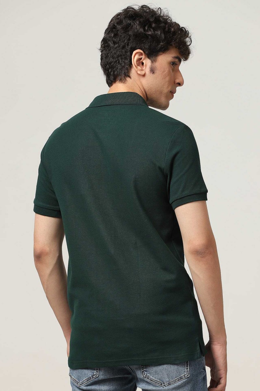 Topkleding Halfmoon | Gebreide Groene Polo