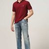 Topkleding Halfmoon | Gebreide Kastanjebruine Polo